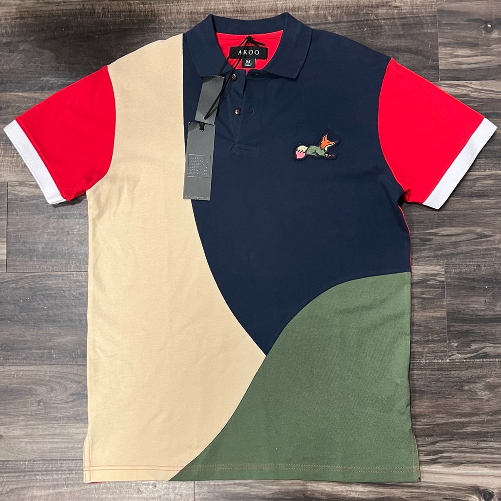 Men's Multicolor Akoo Polo Shirt